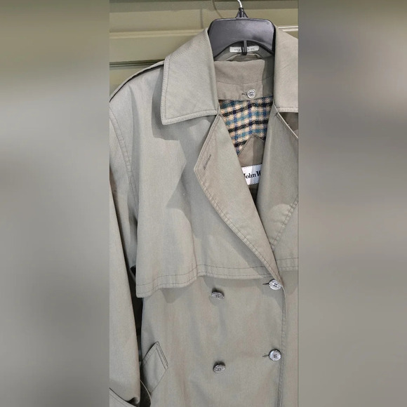 Vintage John Weitz mens trench coat - Picture 4 of 8